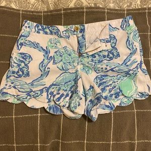 Lilly Pulitzer Buttercup Scalloped Shorts